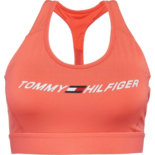 Tommy Hilfiger MID INTENSITY GRAPHIC RACER BRA Dámská sportovní podprsenka