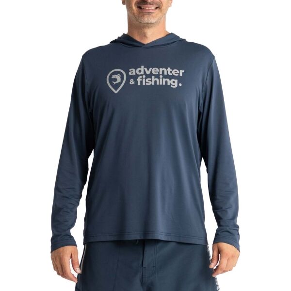 ADVENTER & FISHING UV HOODED Pánské funkční hooded UV tričko