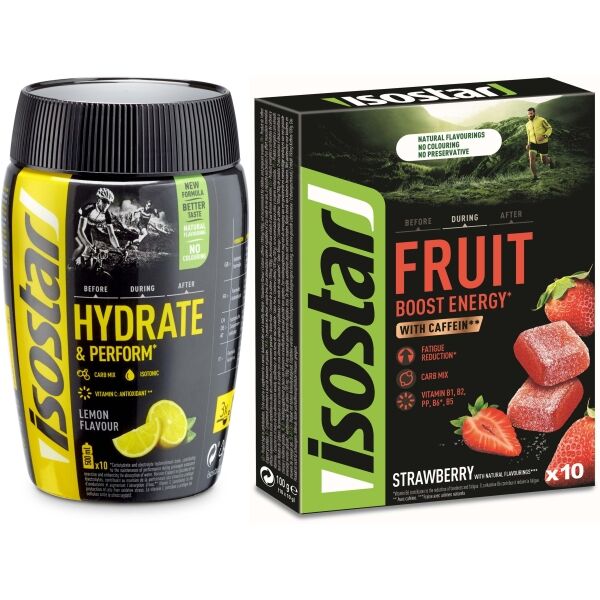 Isostar HYDRATE PERFORM 400 G CITRON + ŽELÉ ZDARMA Isotonický nápoj + energy želé