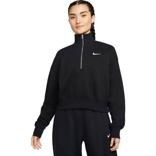 Nike NSW PHNX FLC QZ CROP Dámská mikina