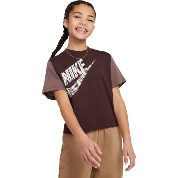 Nike NSW TEE ESSNTL BOXY TEE Dívčí tričko