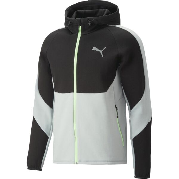 Puma EVOSTRIPE FULL-ZIP HOODIE DK Pánská sportovní mikina
