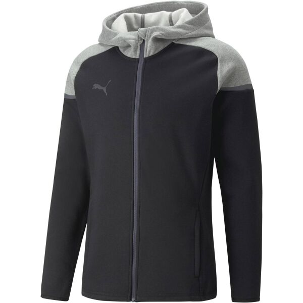 Puma TEAMCUP CASUALS HOODED JKT Pánská tréninková mikina