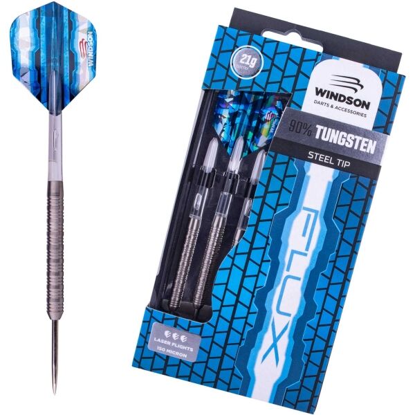 Windson FLUX 21 G TUNGSTEN SET Wolframový set šipek s ocelovými hroty