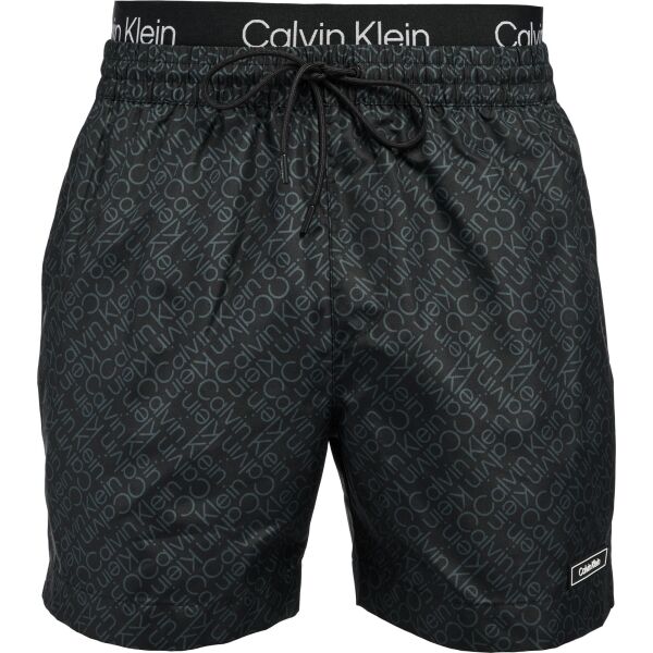 Calvin Klein CORE SOLIDS-MEDIUM DOUBLE WB-PRINT Pánské koupací šortky