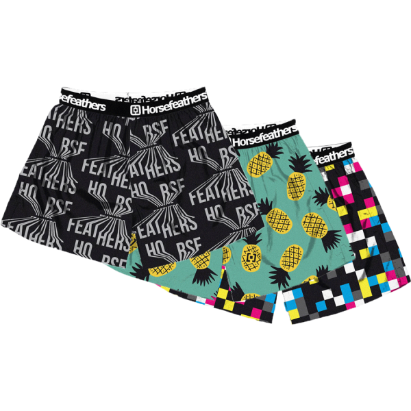 Horsefeathers FRAZIER 3PACK BOXER SHORTS Pánské boxerky