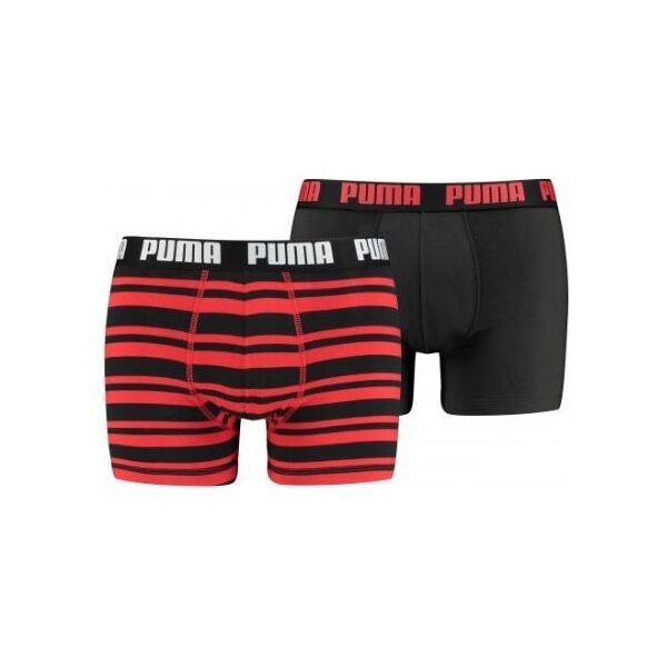 Puma HERITAGE STRIPE BOXER 2P Pánské boxerky