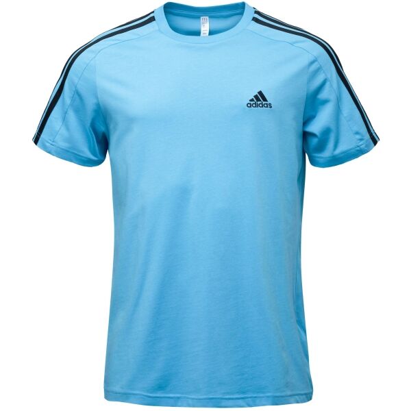 adidas ESSENTIALS SINGLE JERSEY 3-STRIPES Pánské tričko