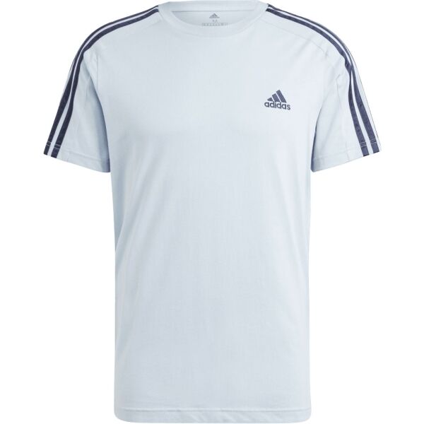 adidas ESSENTIALS SINGLE JERSEY 3-STRIPES Pánské triko