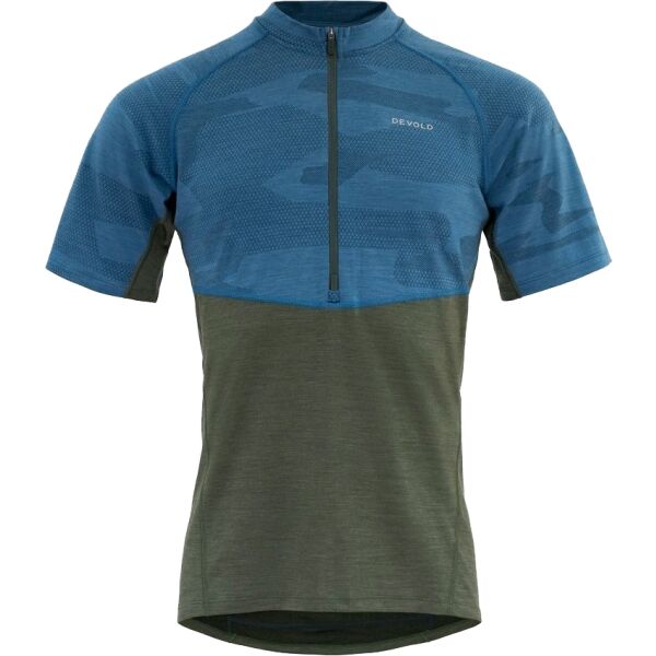 Devold STANDAL MERINO TEE ZIP NECK Pánské cyklistické triko