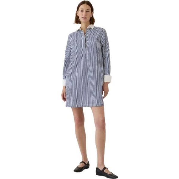 GAP LS STRIPE POPOVER Dámské šaty