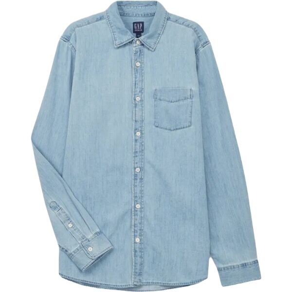 GAP V-LS DENIM Pánská džínová košile