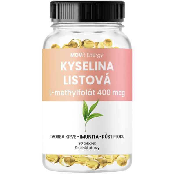 MOVIT ENERGY MOVIT KYSELINA LISTOVÁ L-METHYLFOLÁT 400 MCG 90 TOBOLEK Doplněk stravy