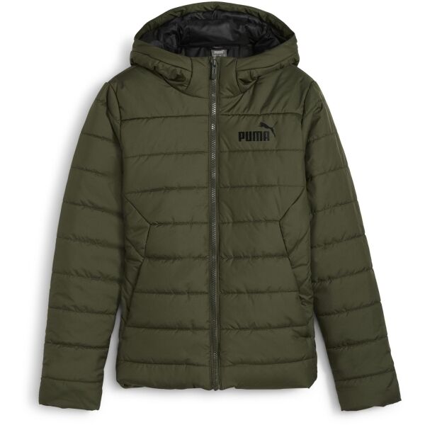 Puma ESSENTIALS HOODED PADDED JACKET Chlapecká bunda