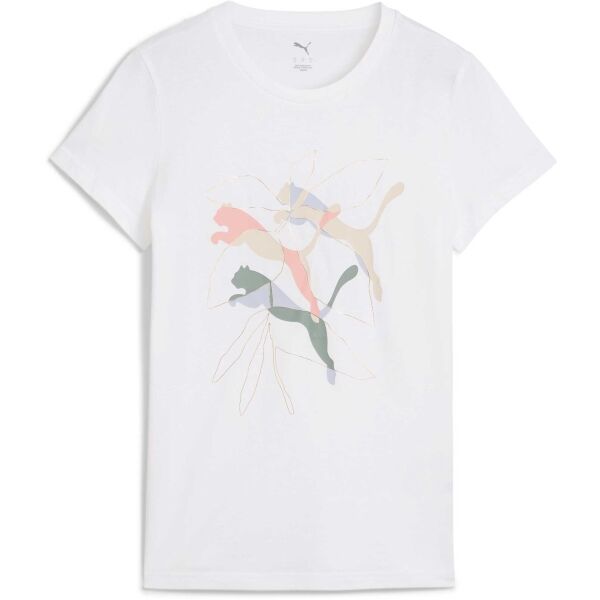 Puma GRAPHICS BRANDED LEAF TEE Dámské triko