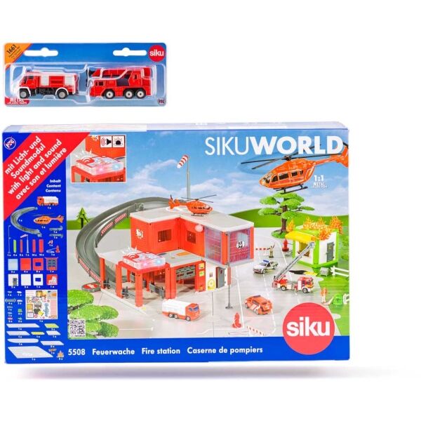 SIKU FIRE STATION WITH FIRE TRUCKS Hasičská stanice