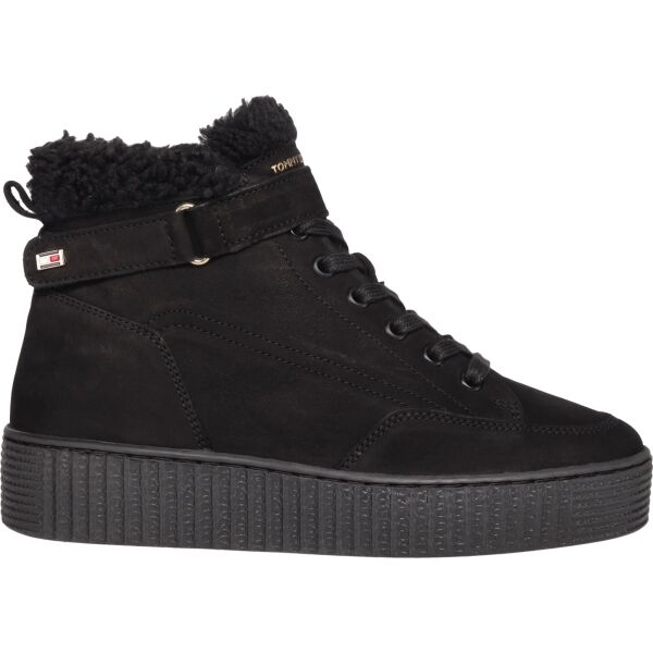 Tommy Hilfiger FAUX FUR NUBUCK LOW LACE-UP Dámská kotníková obuv