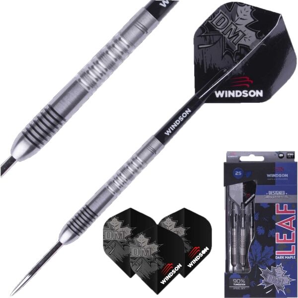 Windson DARK MAPLE LEAF 25 G Set šipek s kovovými hroty