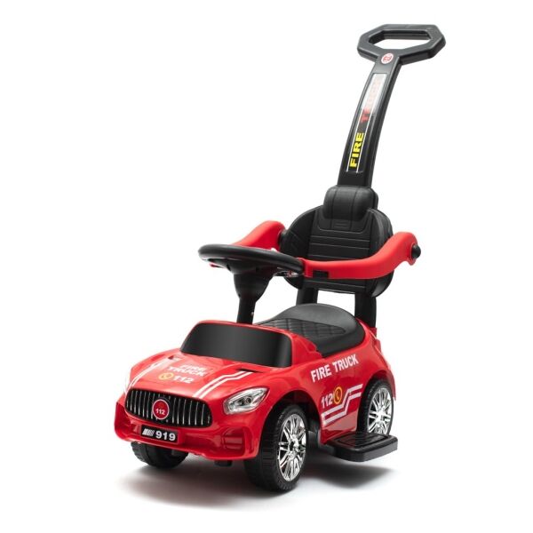 BABY MIX HASIČI Dětské odrážedlo se zvukem a vodící tyčí