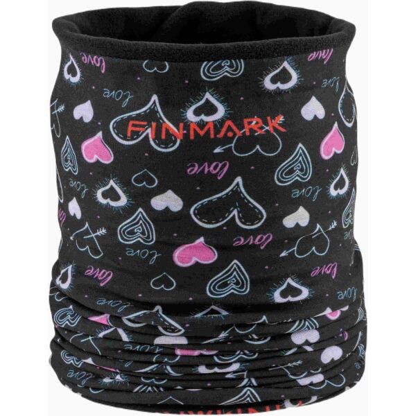 Finmark MULTIFUNCTIONAL SCARF WITH FLEECE Dívčí multifunkční šátek