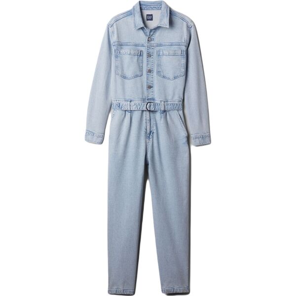 GAP LS DENIM BELTED JUMPSUIT Dámský overal