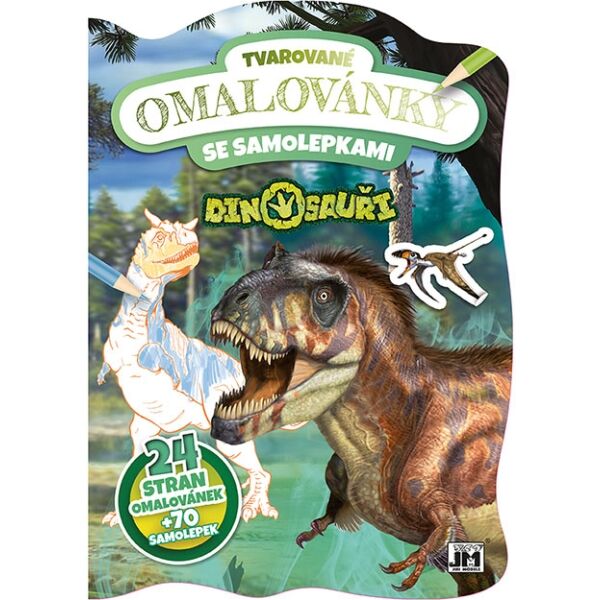 JIRI MODELS DINOSAUŘI Tvarované omalovánky