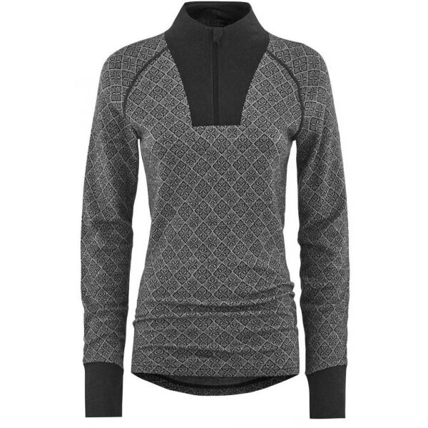 KARI TRAA VOSS CASHMERE MIX HALF ZIP Dámský Merino rolák s kašmírem