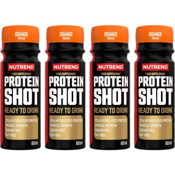 Nutrend PROTEIN SHOT 4X60 ML POMERANČ Hydrolyzovaný protein v shotu
