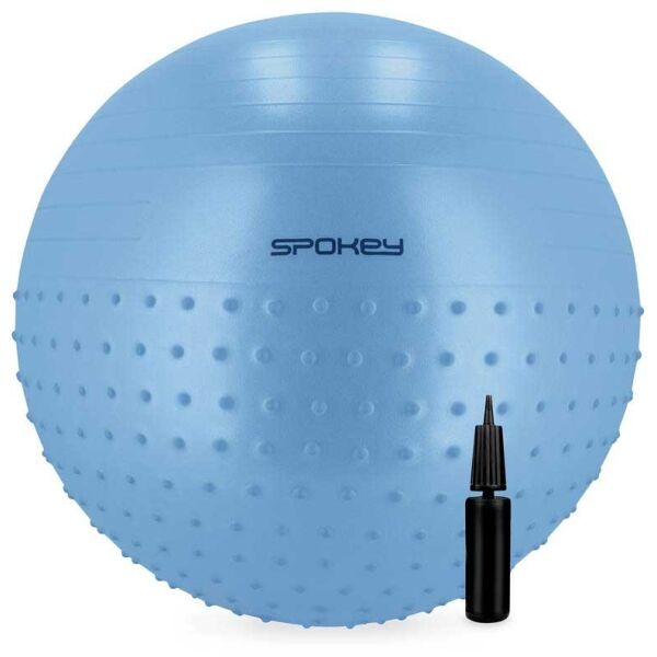Spokey HALF FIT 55 CM Gymnastický míč 2v1
