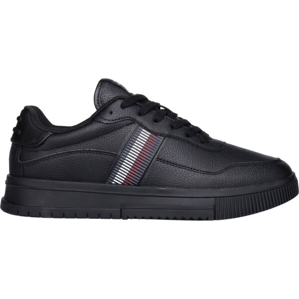 Tommy Hilfiger SUPERCUP STRIPES TUMBLED LEATHER Pánské tenisky