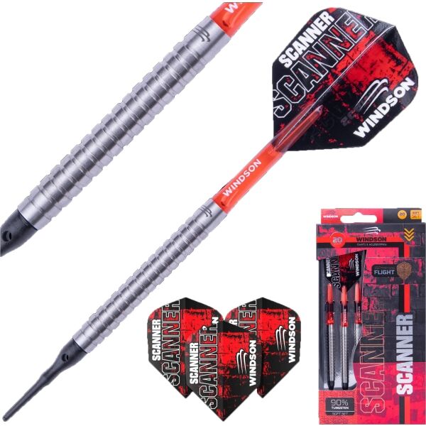 Windson SCANNER 20 G Set wolframových šipek s plastovými hroty