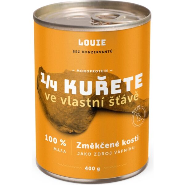 LOUIE 1/4 KUŘETE 400 G Psí konzerva