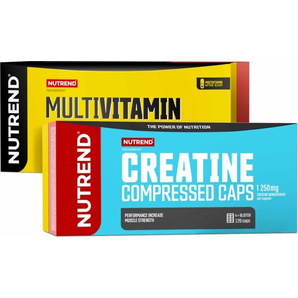 Nutrend CREATINE COMPRESSED 120 CAPS +  MULTIVITAMIN COMPRESSSED 60 CAPS Doplněk stravy