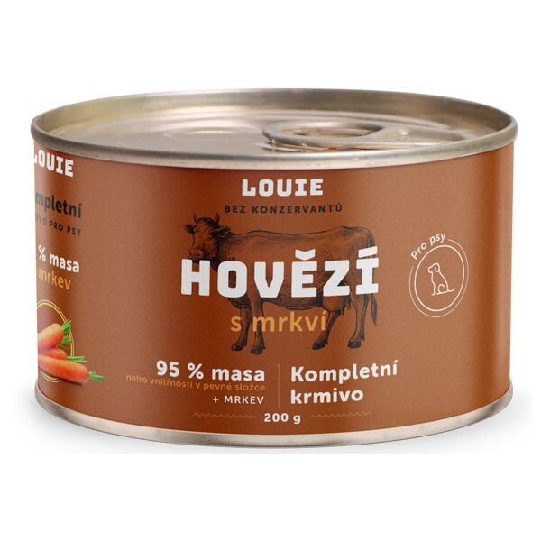 LOUIE HOVĚZÍ S MRKVÍ 200 G Psí konzerva
