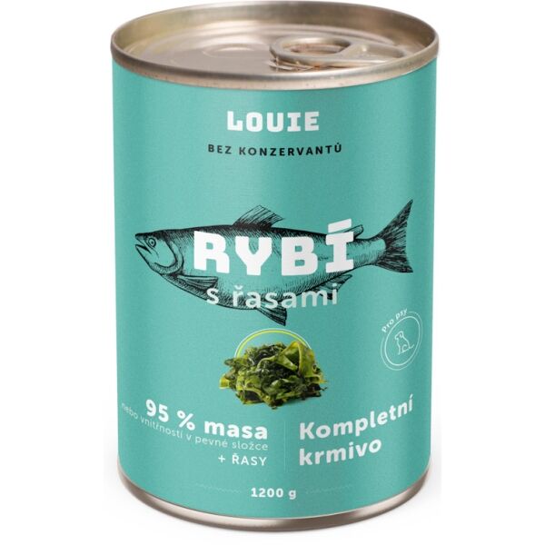 LOUIE RYBÍ S ŘASAMI 1 200 G Psí konzerva