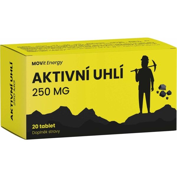 MOVIT ENERGY MOVIT AKTIVNÍ UHLÍ 250 MG 20 TABLET Doplněk stravy