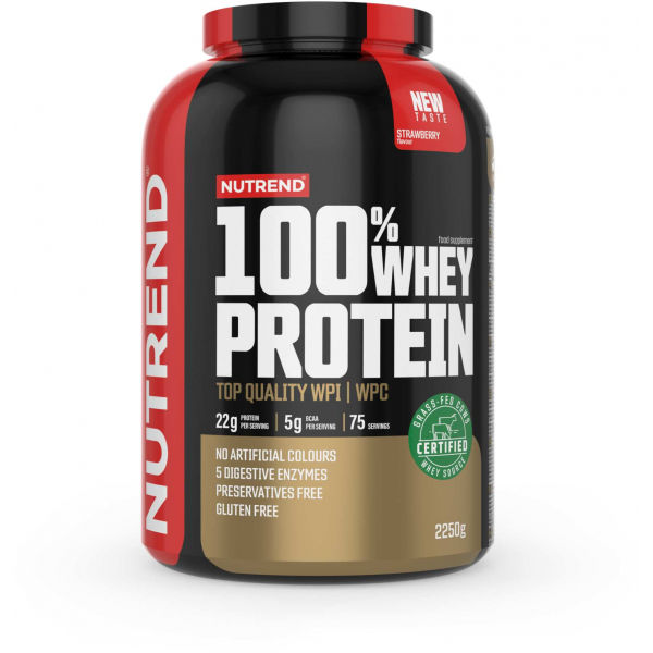 Nutrend 100% WHEY PROTEIN 2250 G JAHODA Protein