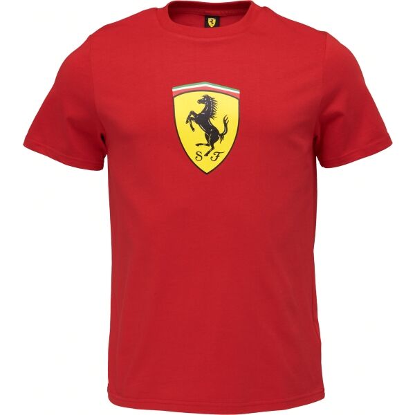 Puma FERRARI RACE COLORED BIG SHIELD TEE Pánské triko