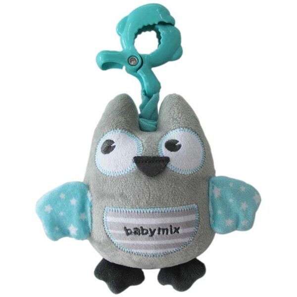 BABY MIX SOVA Plyšová hračka s klipem