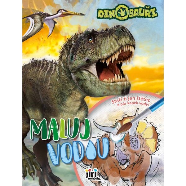 JIRI MODELS MALUJ VODOU A4 DINOSAUŘI Omalovánky