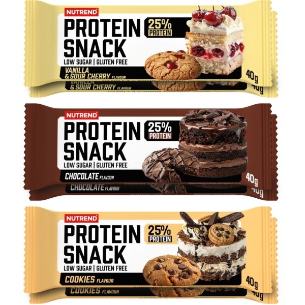 Nutrend PROTEIN SNACK 6X40 G MIX Proteinová svačinka do kapsy