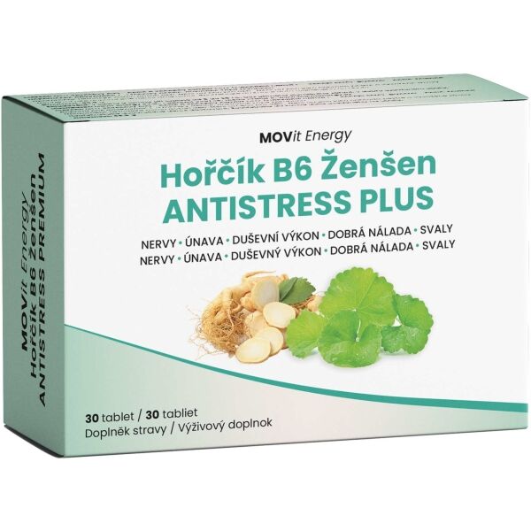 MOVIT ENERGY MOVIT HOŘČÍK - ŽENŠEN ANTI-STRESS PREMIUM 30 TABLET Doplněk stravy