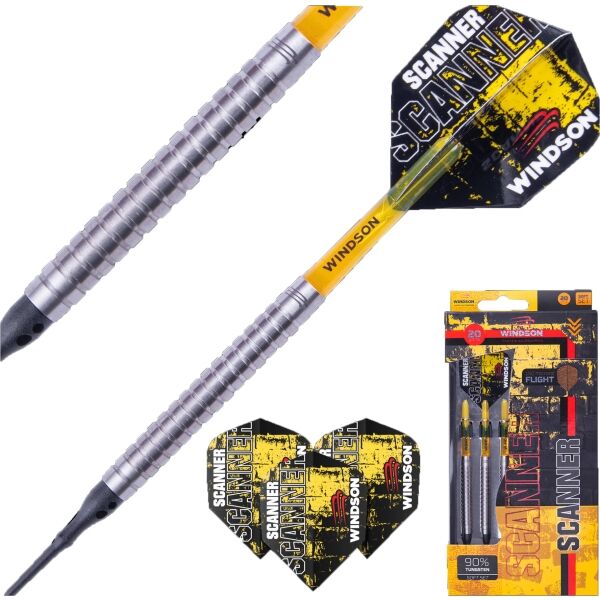 Windson SCANNER 20 G Set wolframových šipek s plastovými hroty