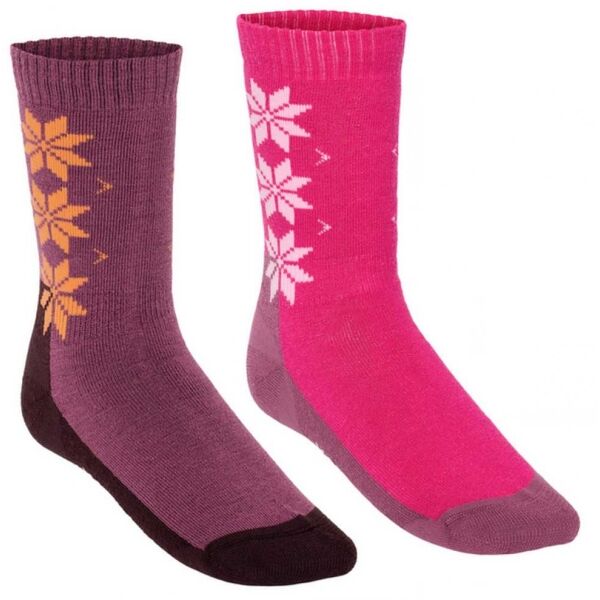 KARI TRAA WOOL SOCK 2PK Dámské merino ponožky