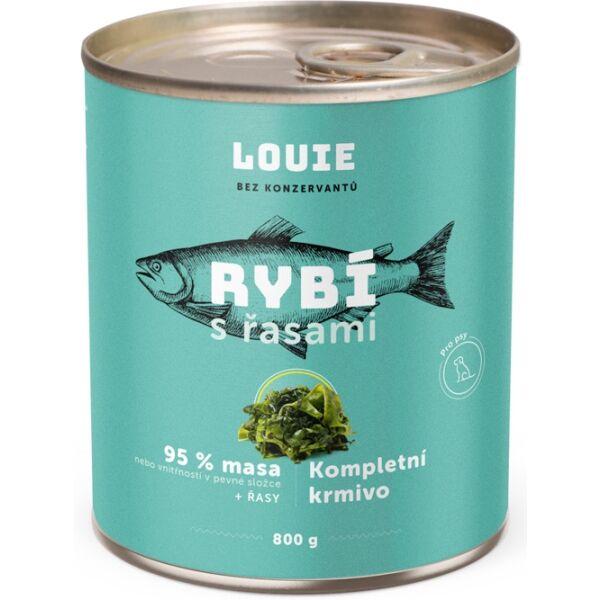 LOUIE RYBÍ S ŘASAMI 800 G Psí konzerva