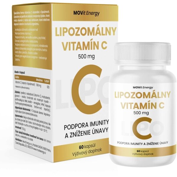 MOVIT ENERGY MOVIT LIPOZOMÁLNÍ VITAMIN C 500 MG 60 KAPSLÍ Doplněk stravy