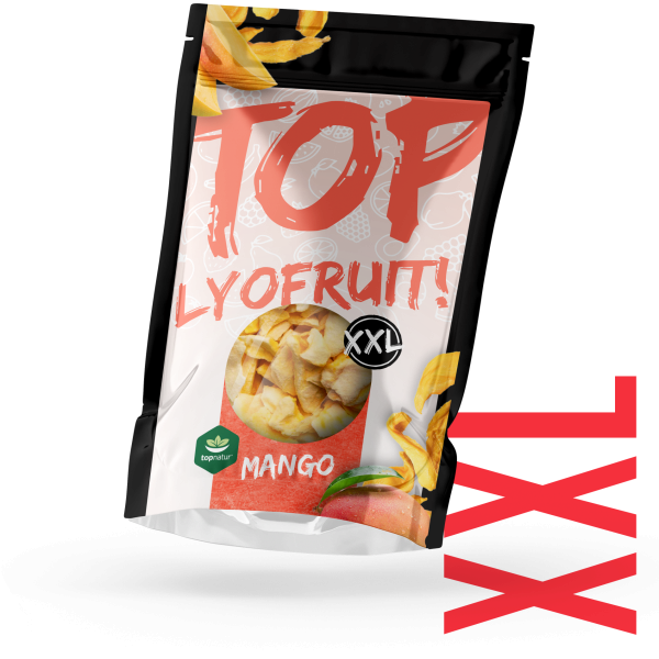 TOPNATUR LYOFILIZOVANÉ MANGO XXL 125 G Sušené ovoce