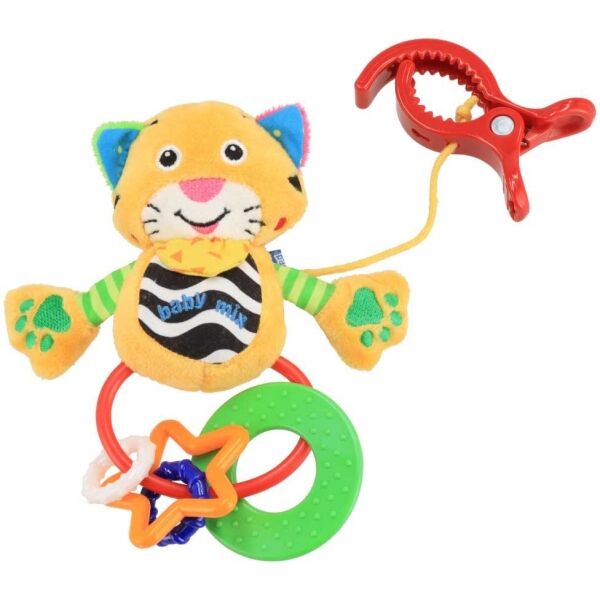BABY MIX TYGŘÍK Plyšová hračka s chrastítkem