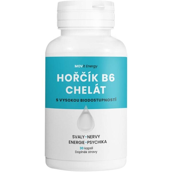 MOVIT ENERGY MOVIT HOŘČÍK B6 CHELÁT 100 MG 30 KAPSLÍ Doplněk stravy
