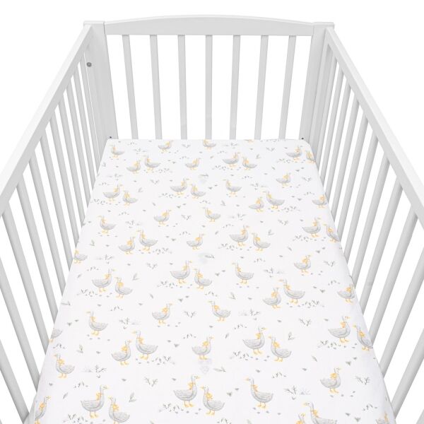 NEW BABY HUSIČKY 120 x 60 cm Bavlněné prostěradlo